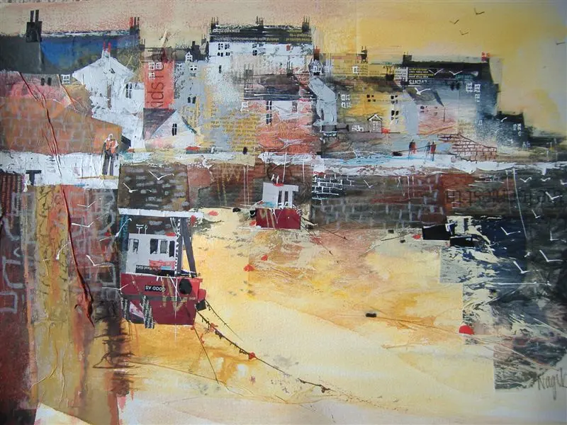 Nagib Karsan - wet day by the sea