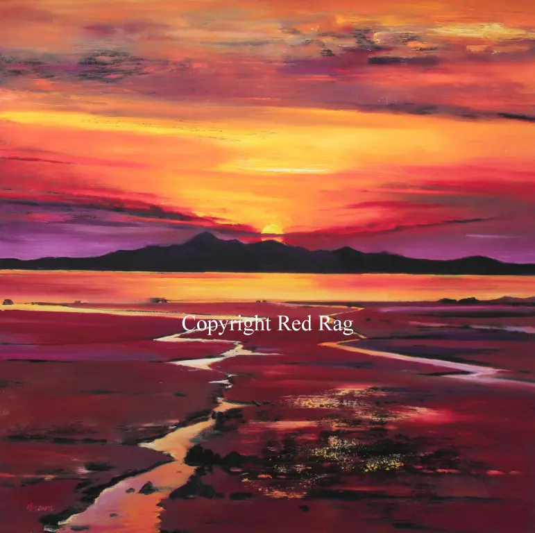 Davy Brown - fading sun, arran
