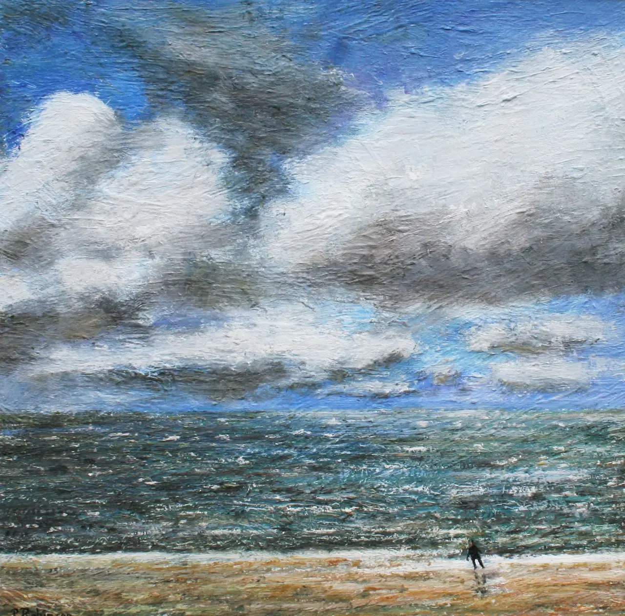 Paul Robinson - running from the sea