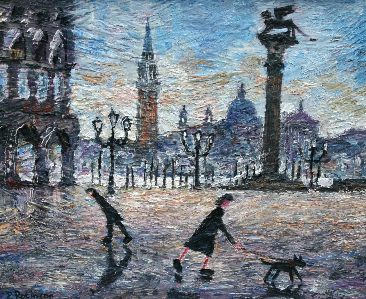 Paul Robinson - an early morning walk past the doge's palace