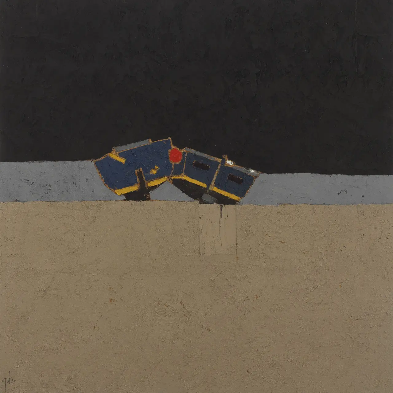 Peter Beeson - two boats - st ives harbour