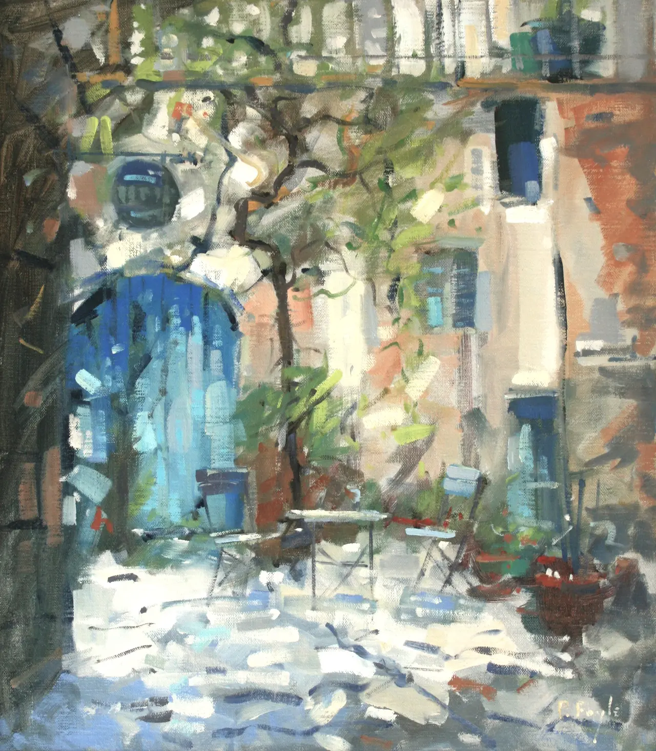 Peter Foyle - courtyard, aix
