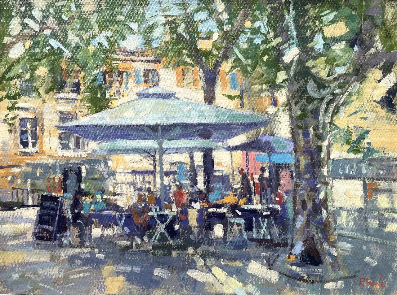Peter Foyle - shaded cafe, st remy