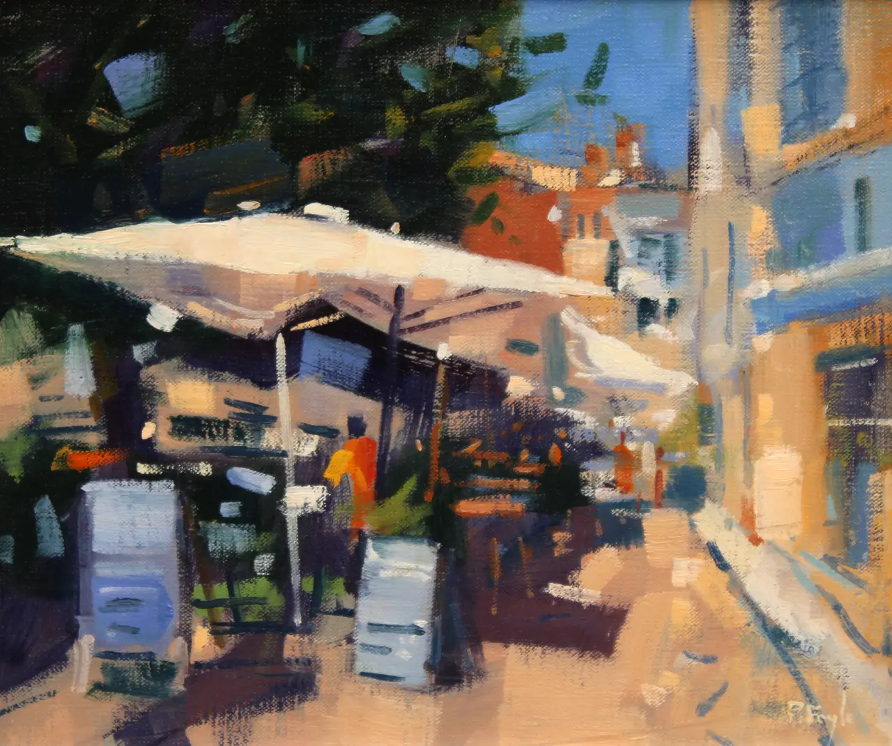 Peter Foyle - street cafe, tourettes sur loup