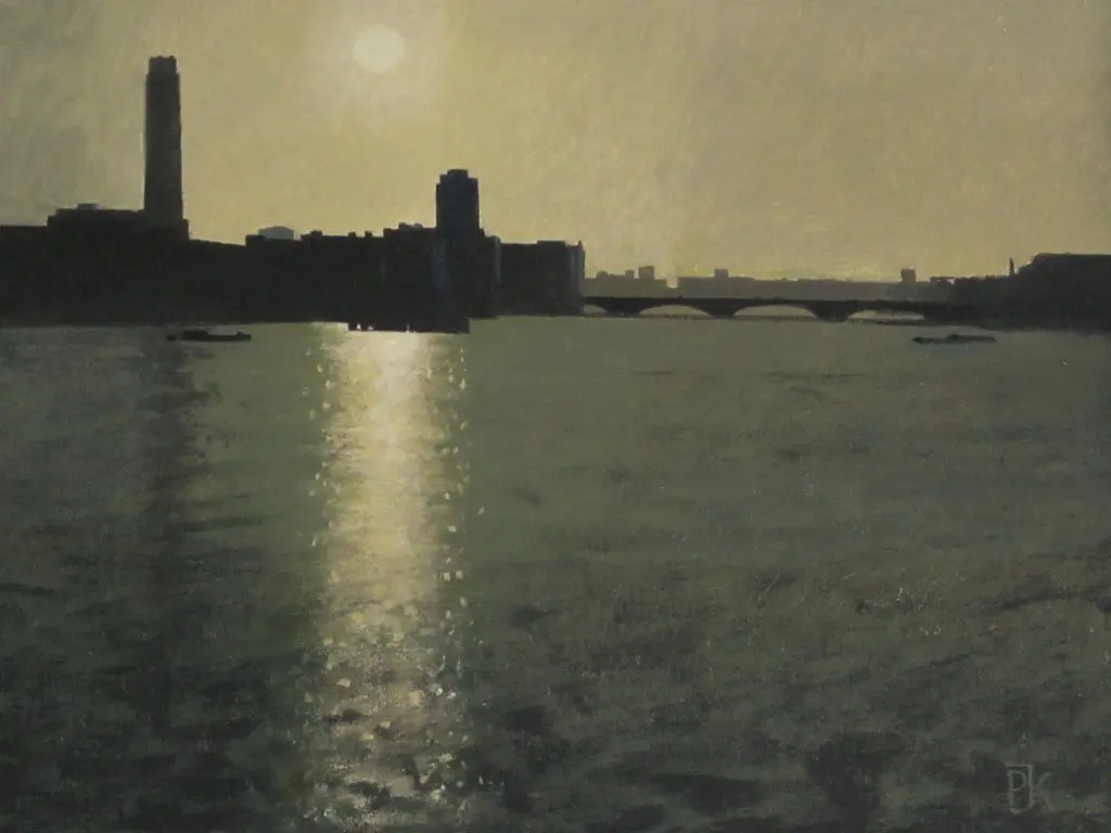Peter Kelly - sunset on the thames