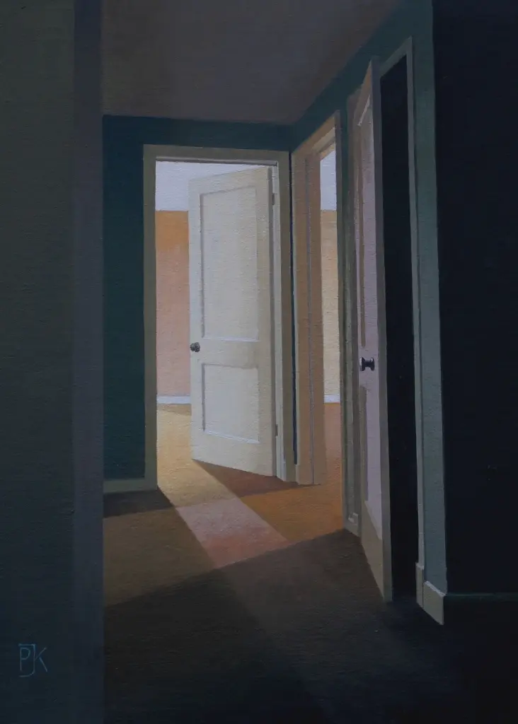 Peter Kelly - open doors in the empty building