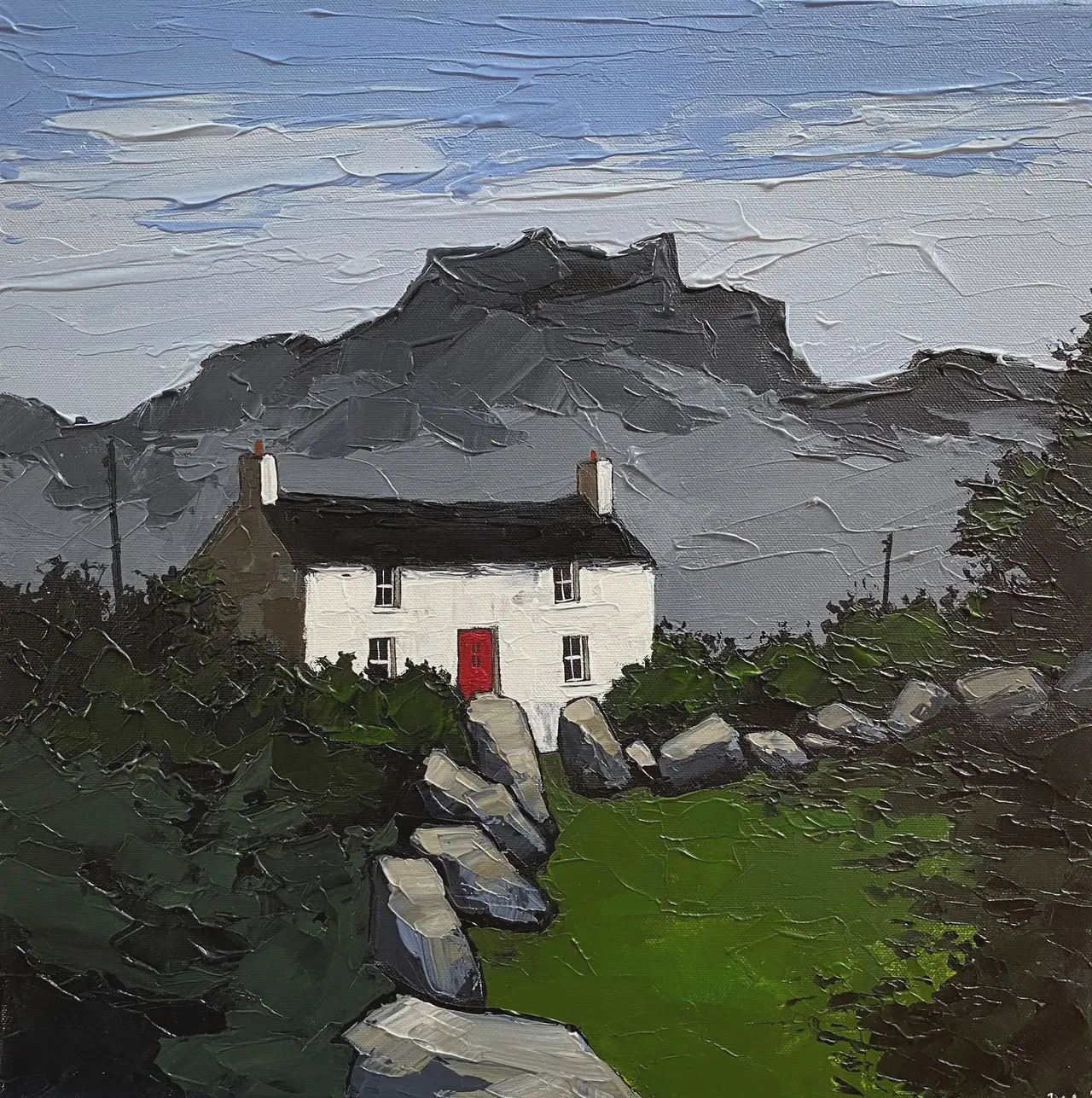 Peter Morgan - alone below the ridge