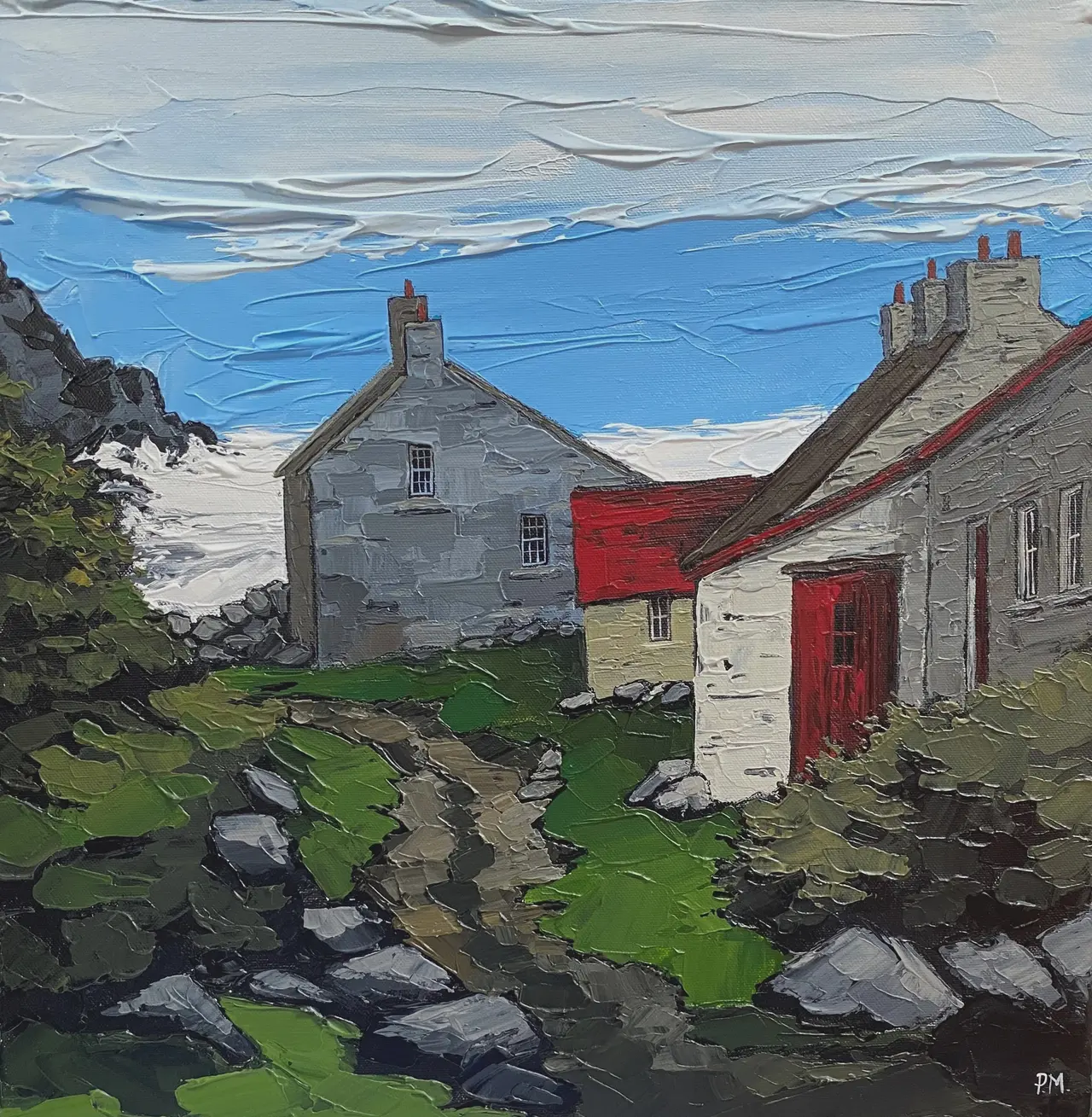 Peter Morgan - the red shed door - abereiddy