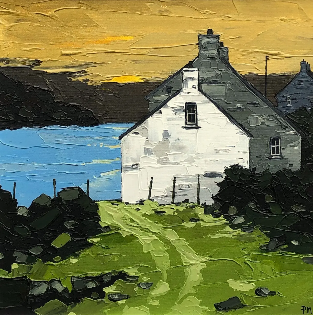 Peter Morgan - west coast sunset, abercastell