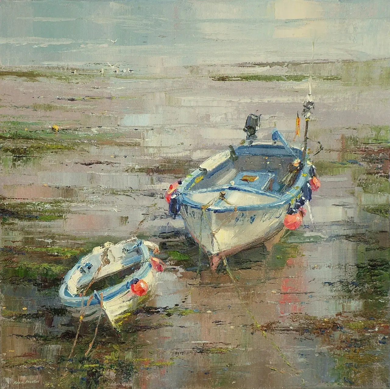 Rex Preston - low tide, newlyn