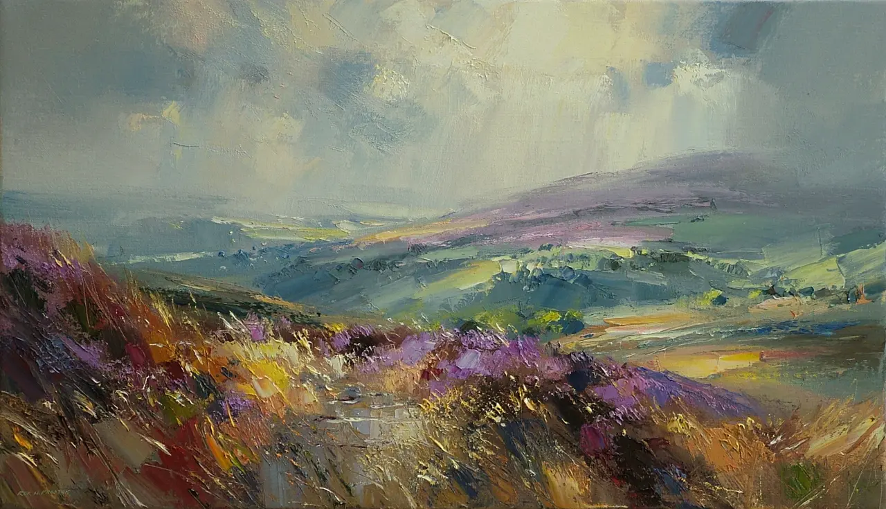 Rex Preston - view towards eyam moor