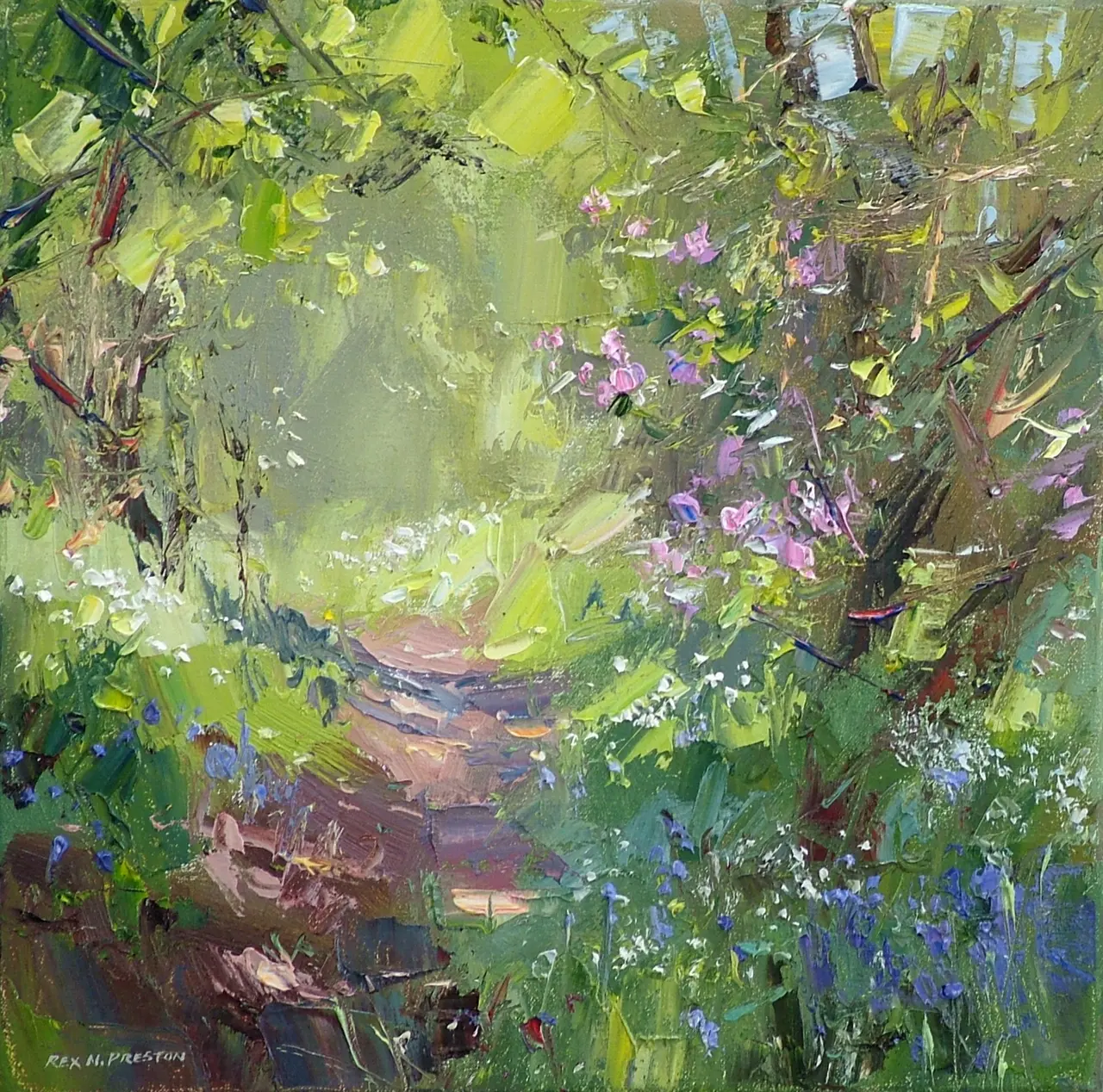 Rex Preston - spring flowers, bramley wood