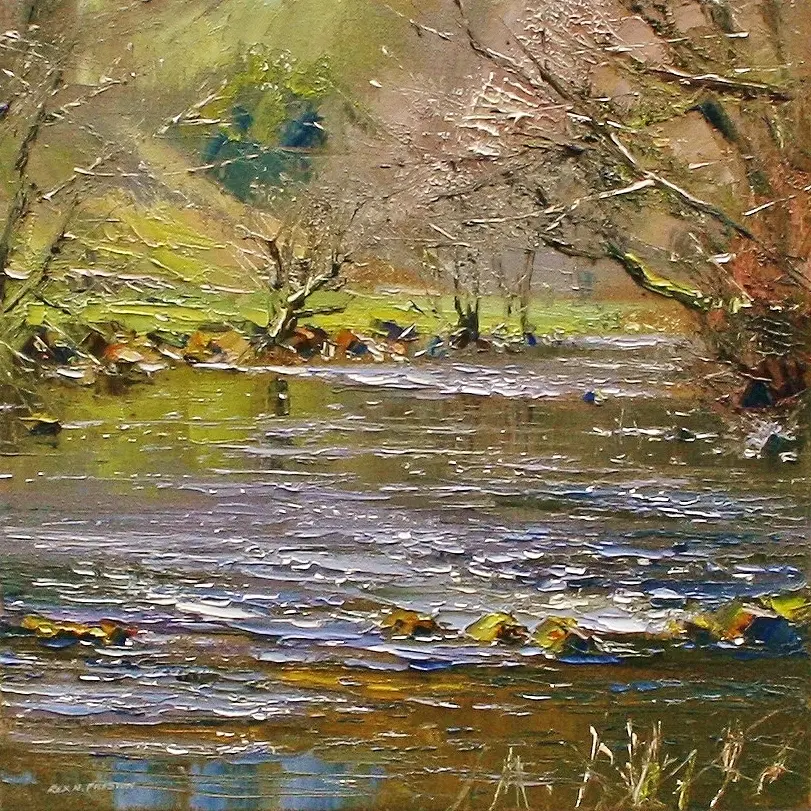 Rex Preston - river dove in spring
