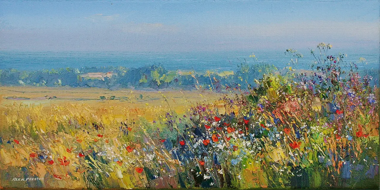 Rex Preston - summer morning, norfolk coast