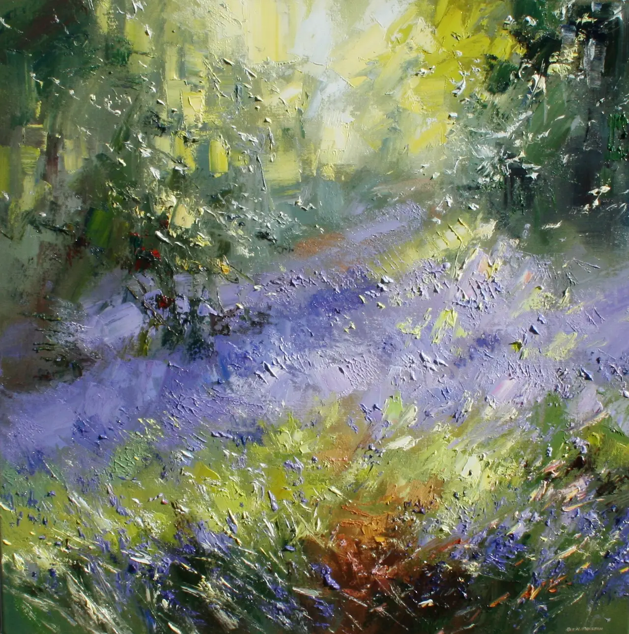 Rex Preston - bluebells, shining cliff woods