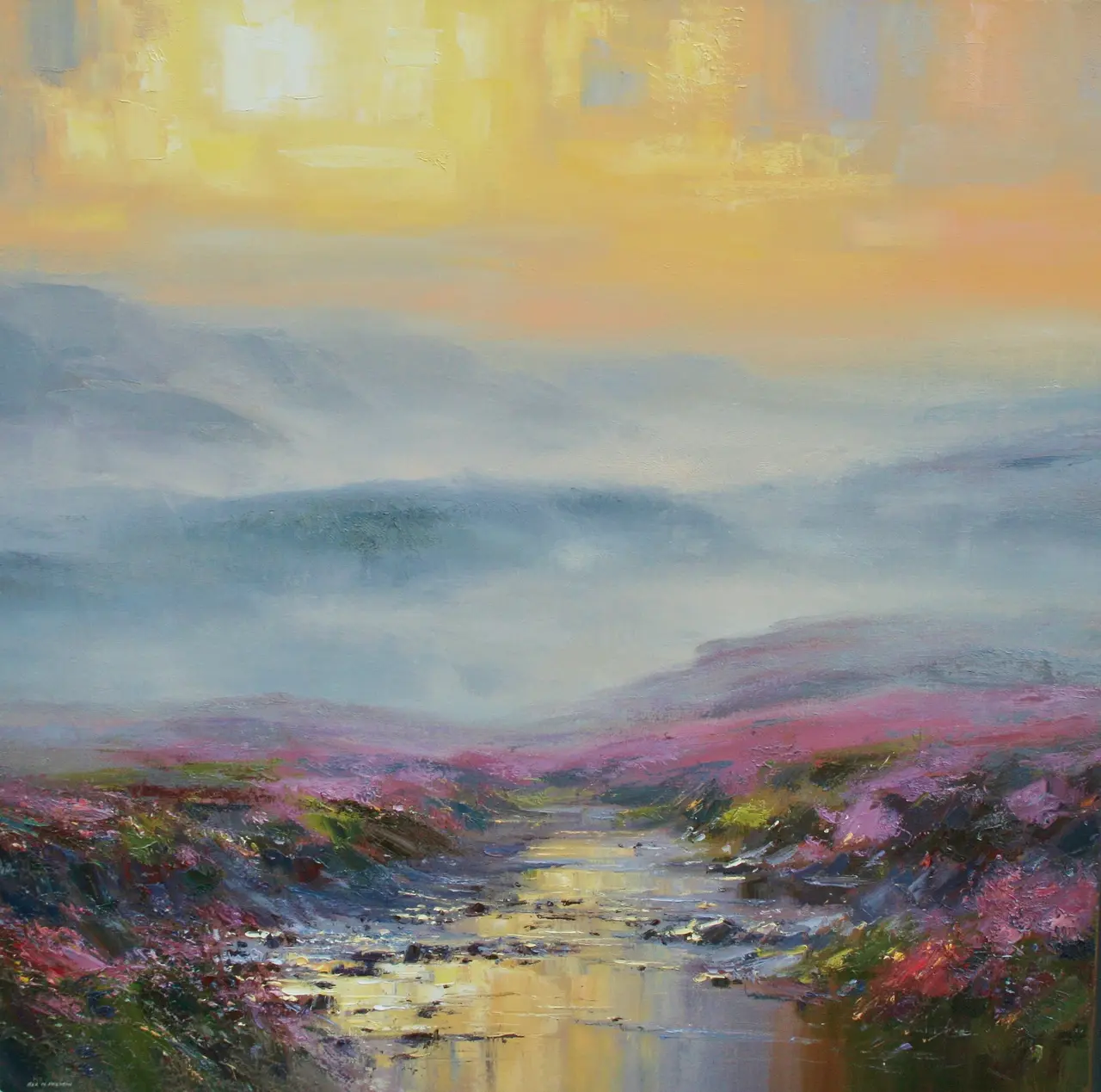 Rex Preston - moorland sunset