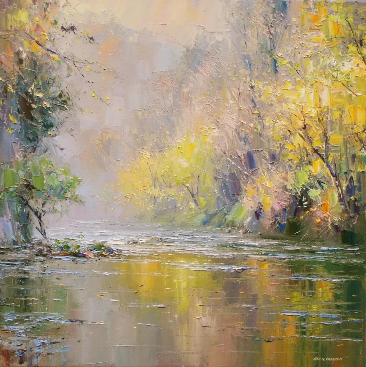 Rex Preston - autumn trees, chee dale