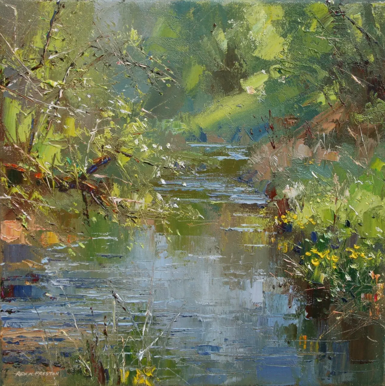 Rex Preston - spring day, monk's dale, derbyshire