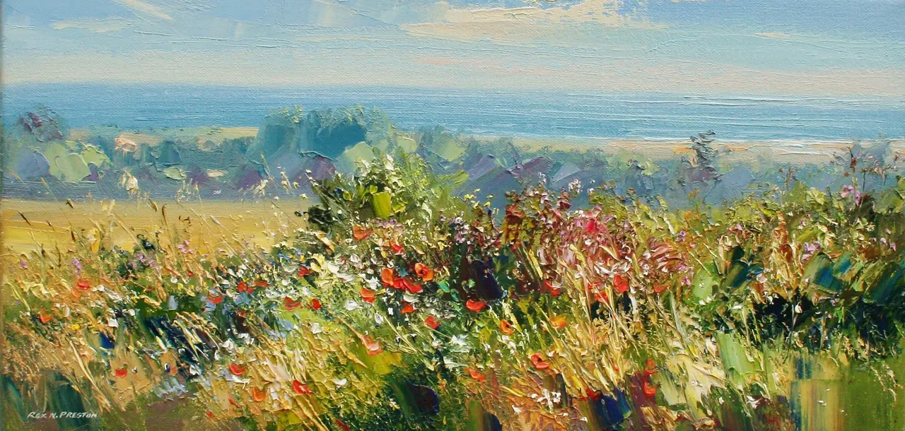 Rex Preston - summer flowers, norfolk