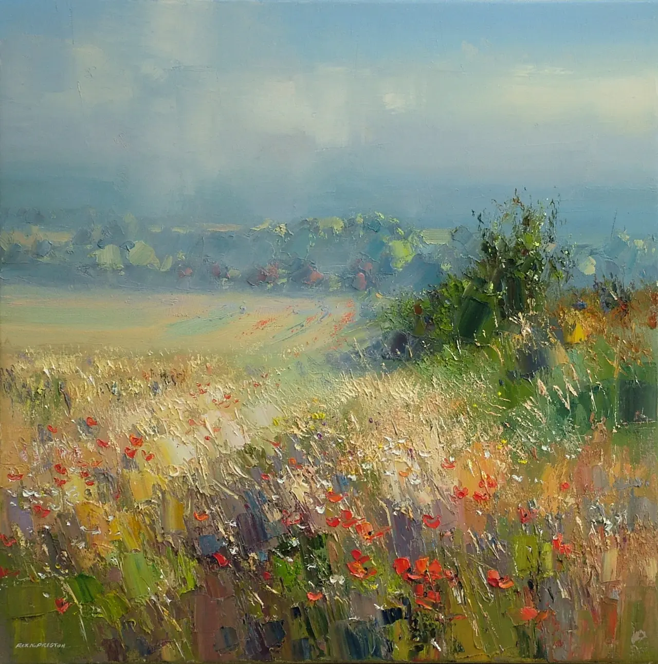 Rex Preston - early morning mist, norfolk coast