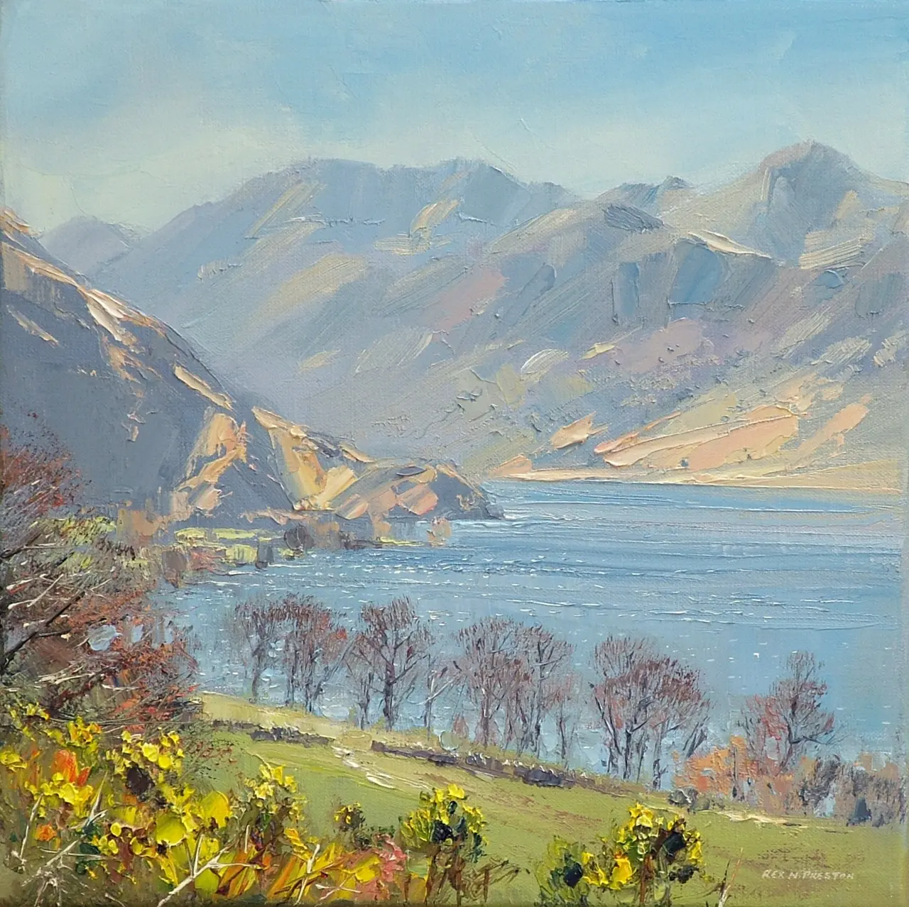 Rex Preston - clear spring day, crummock water