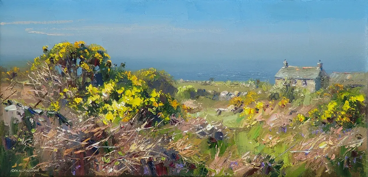 Rex Preston - sunny day, bosigran, cornwall
