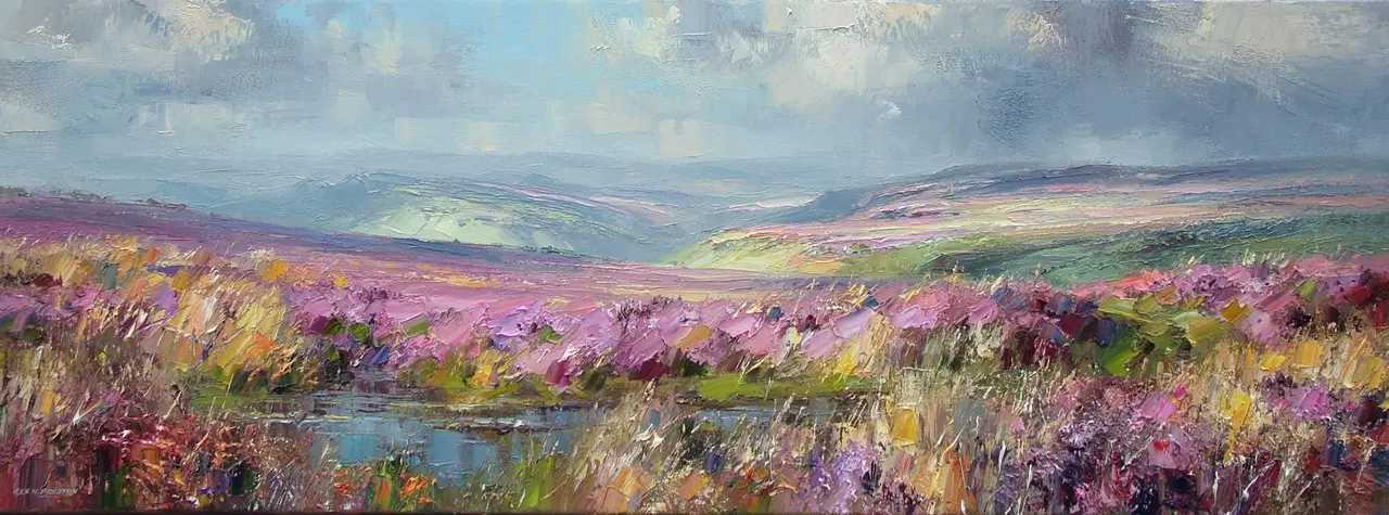 Rex Preston - september sunlight, beeley moor 