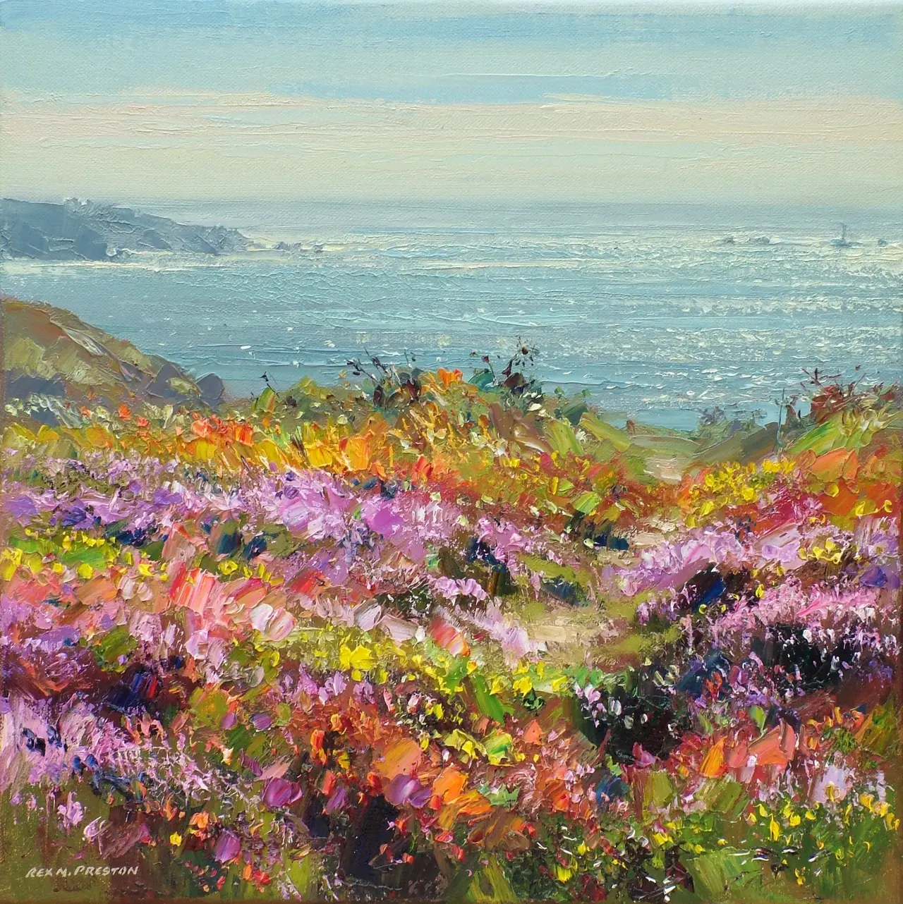 Rex Preston - august flora, carn gloose, cornwall