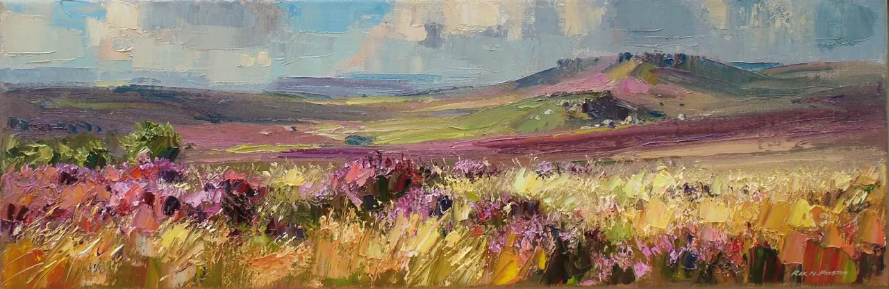 Rex Preston - summer moorland, peak district