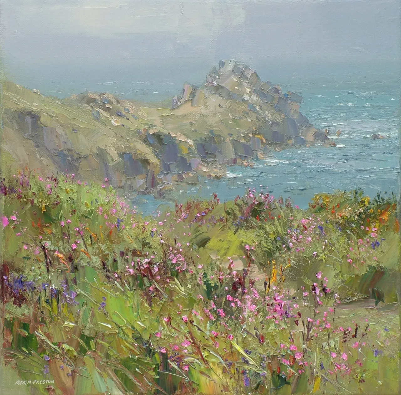 Rex Preston - red campion, gurnard's head