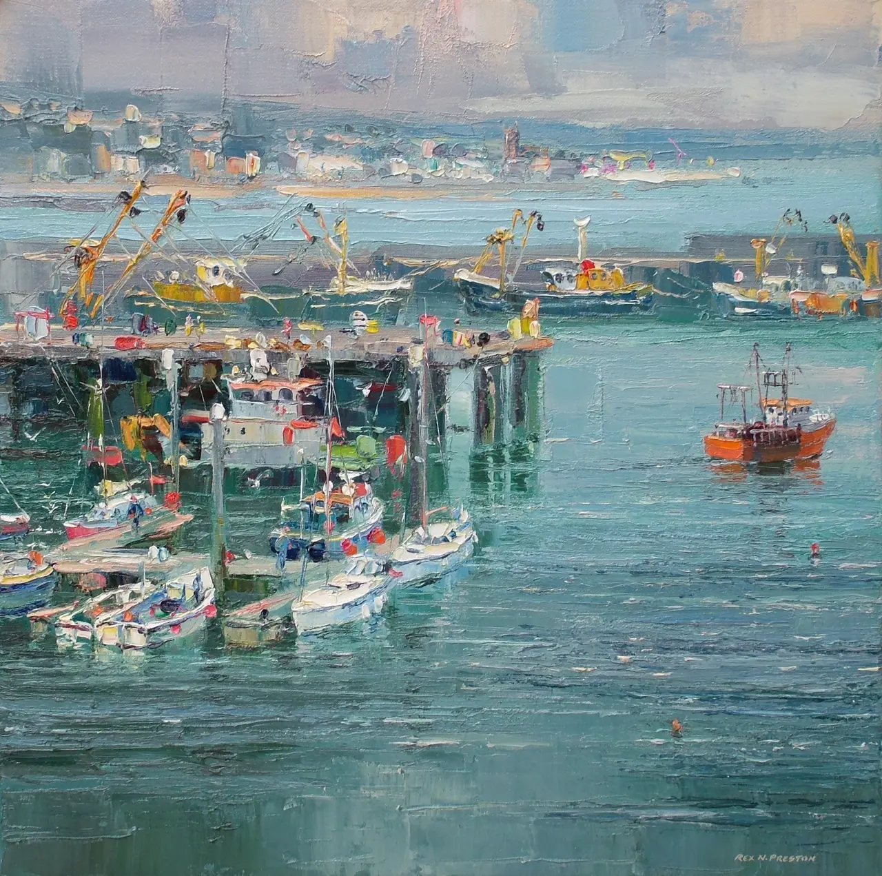 Rex Preston - newlyn harbour
