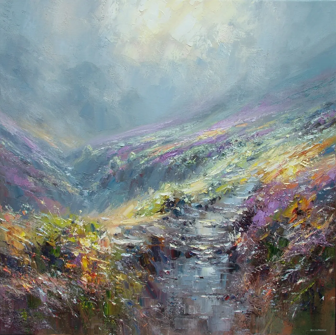 Rex Preston - footpath to kinder