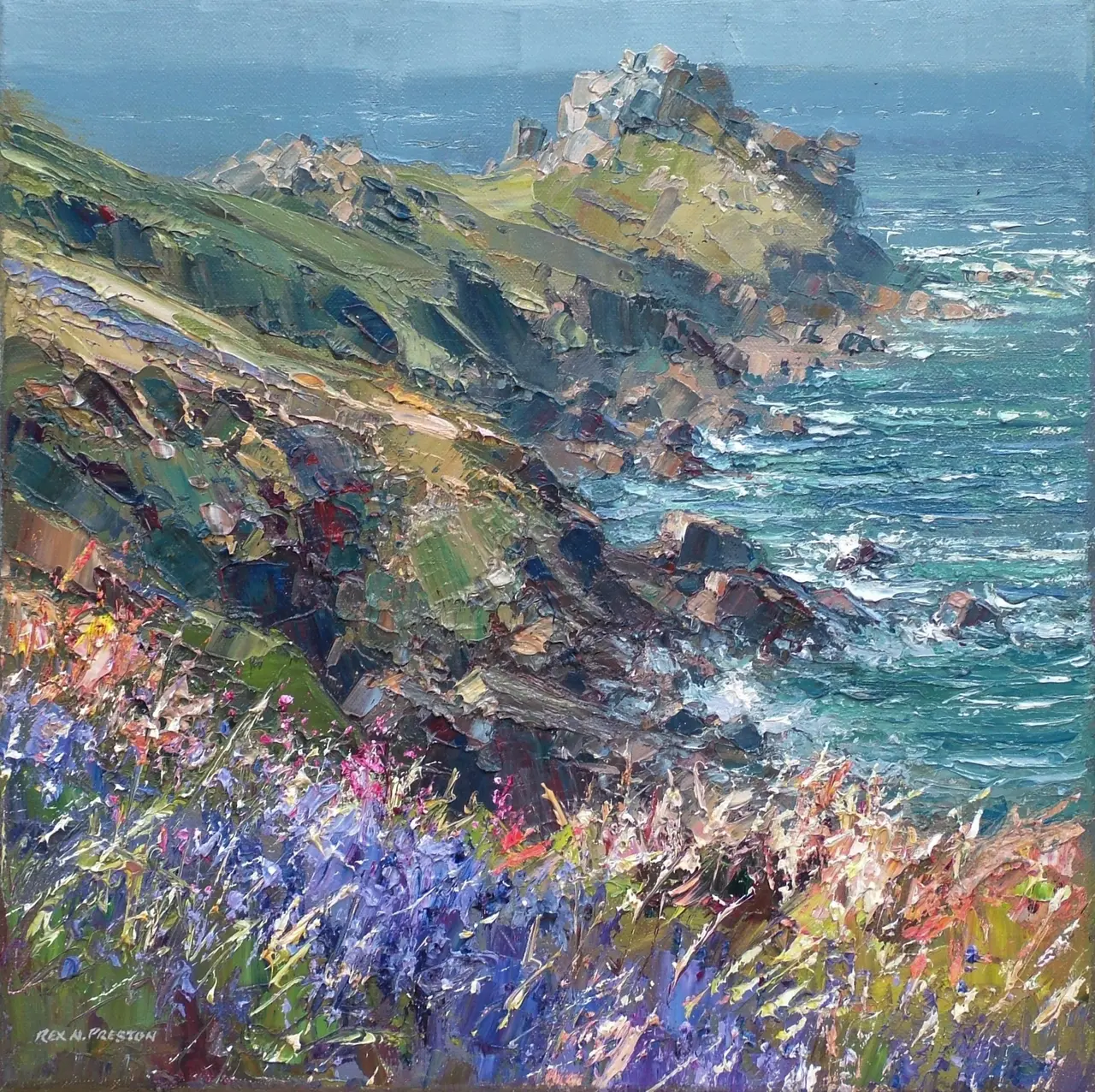 Rex Preston - bluebells, gurnard's head