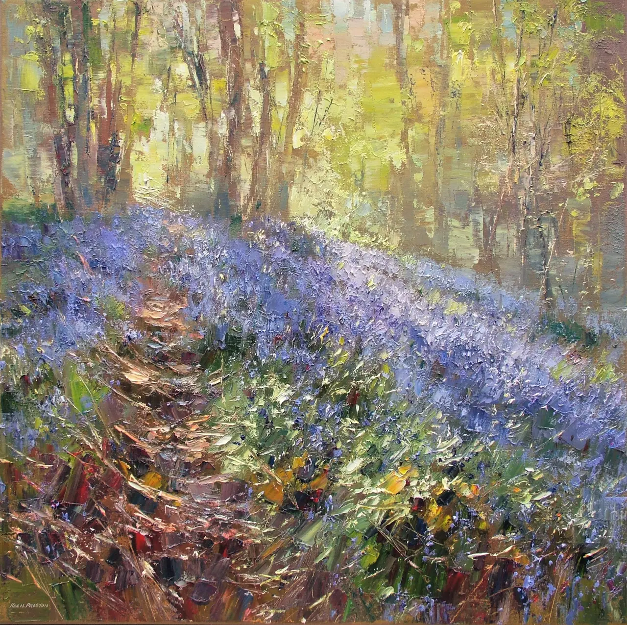 Rex Preston - spring sunlight, bramley wood