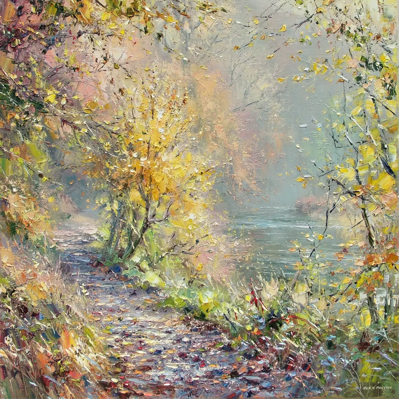 Rex Preston - november sunlight, dovedale