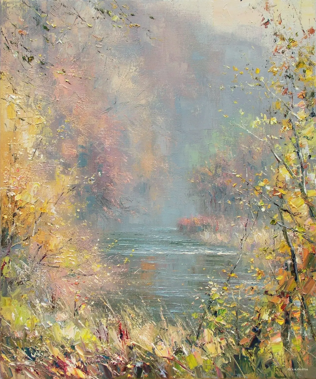 Rex Preston - autumn in dovedale