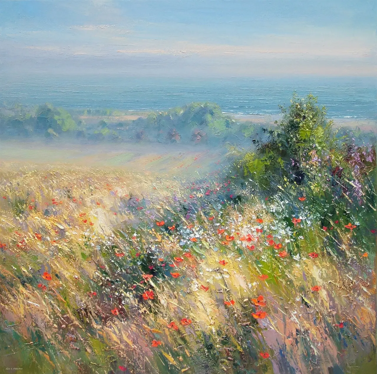 Rex Preston - summer morning, thornham, norfolk