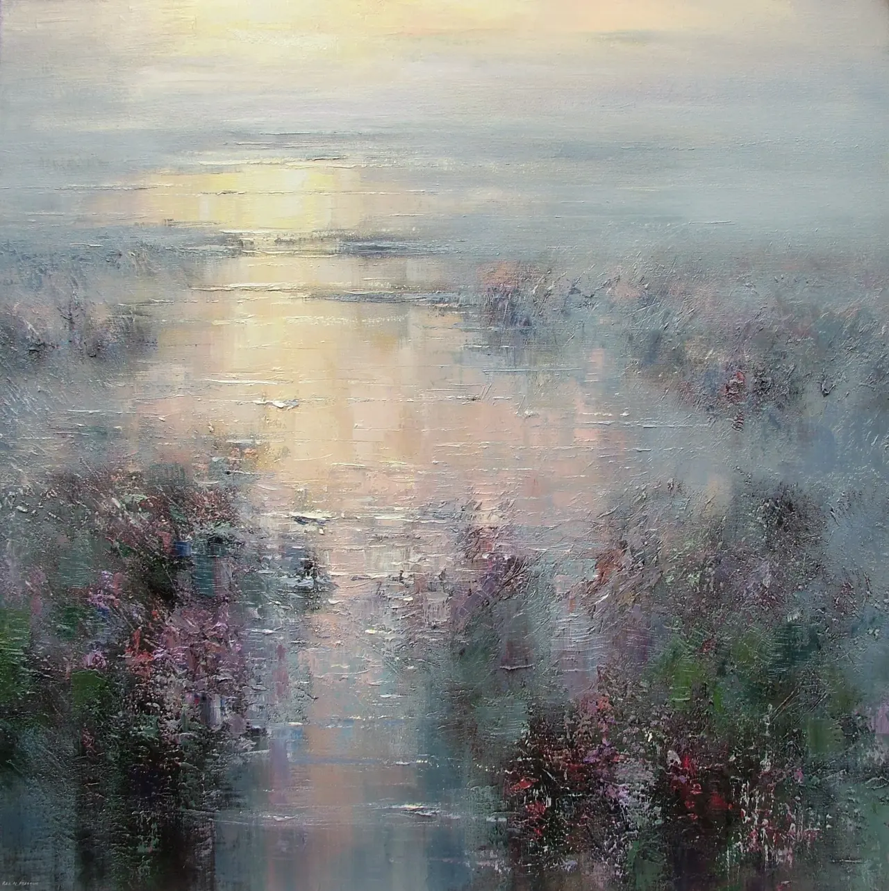Rex Preston - evening reflections, hallam moors