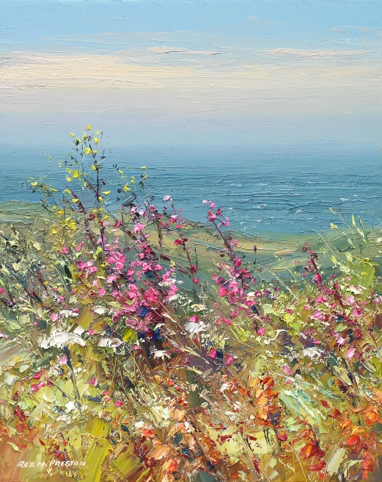 Rex Preston - wild flowers, west cornwall