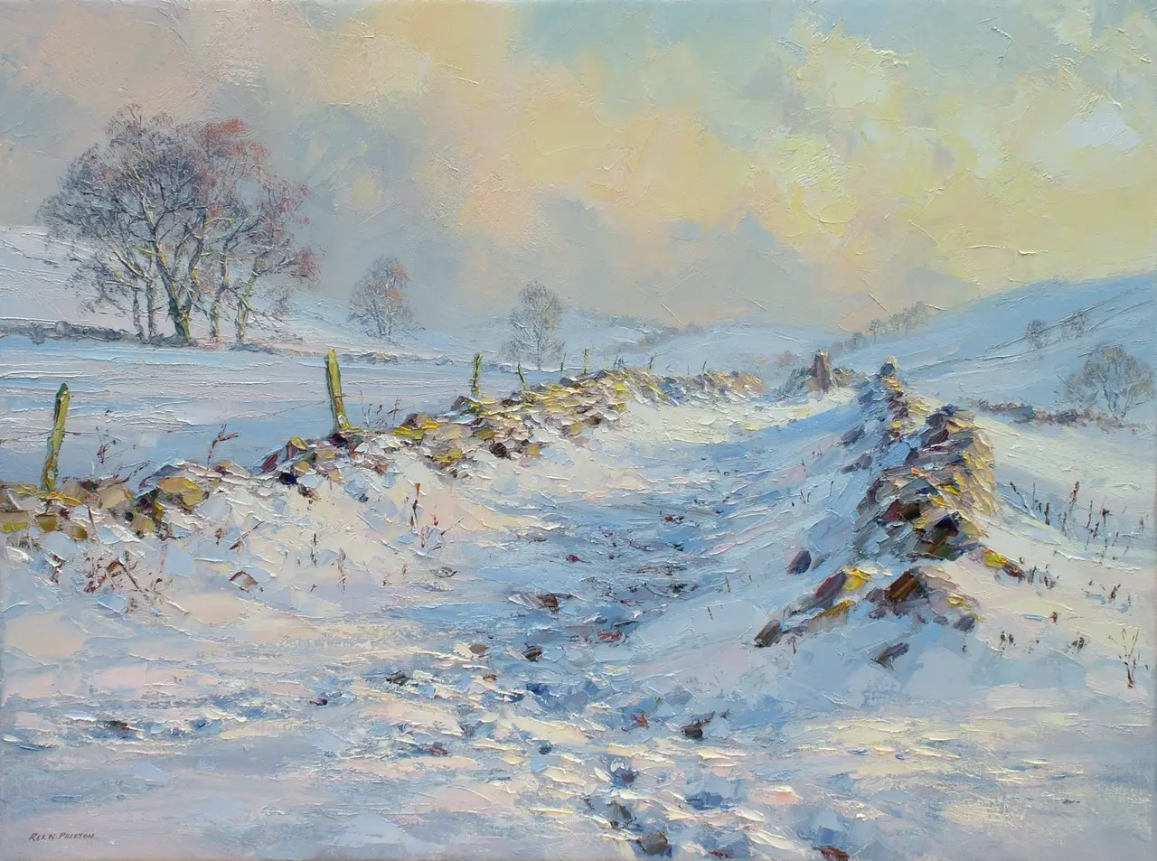 Rex Preston - december afternoon, near hartington
