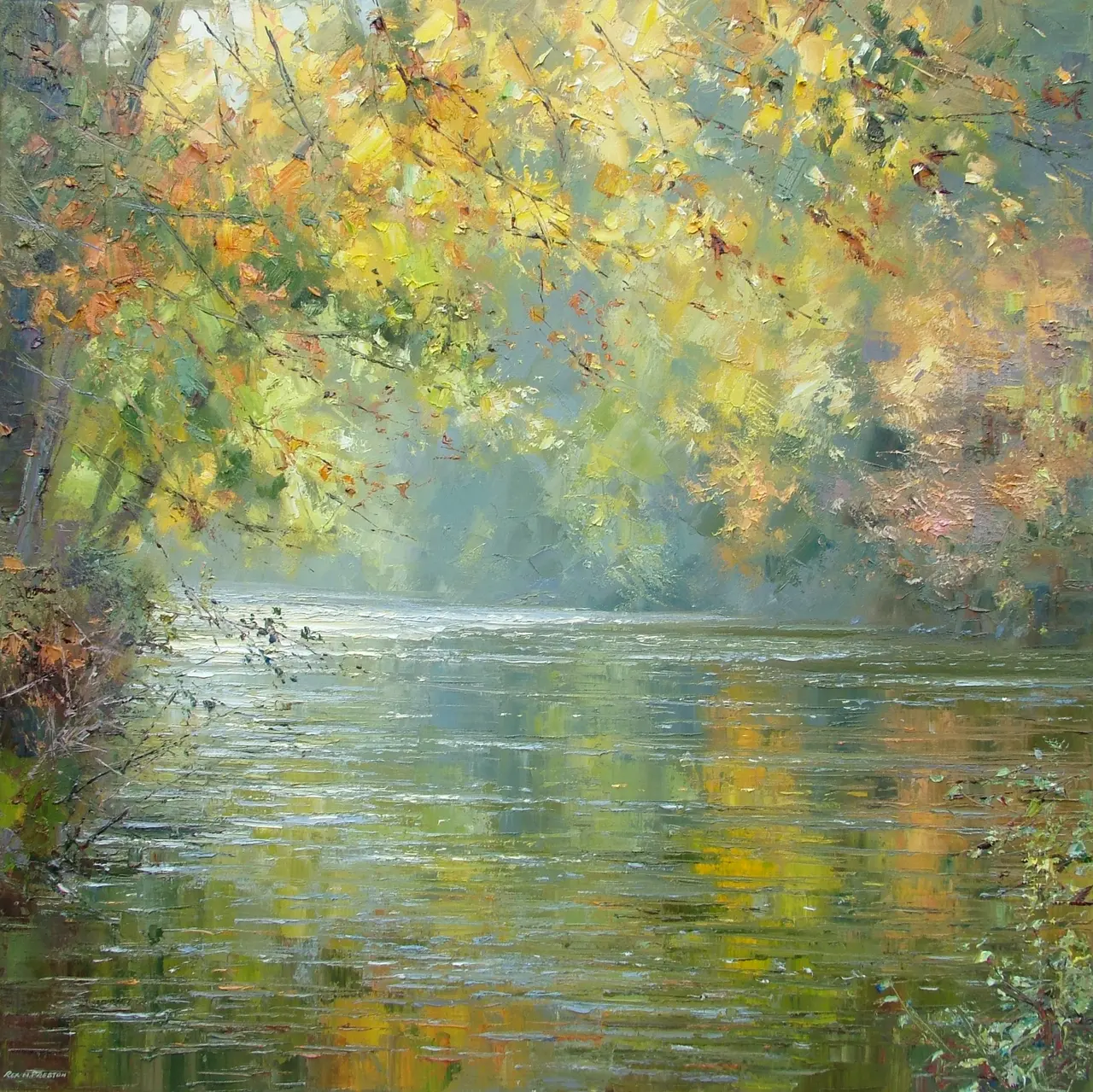 Rex Preston - autumn, river derwent