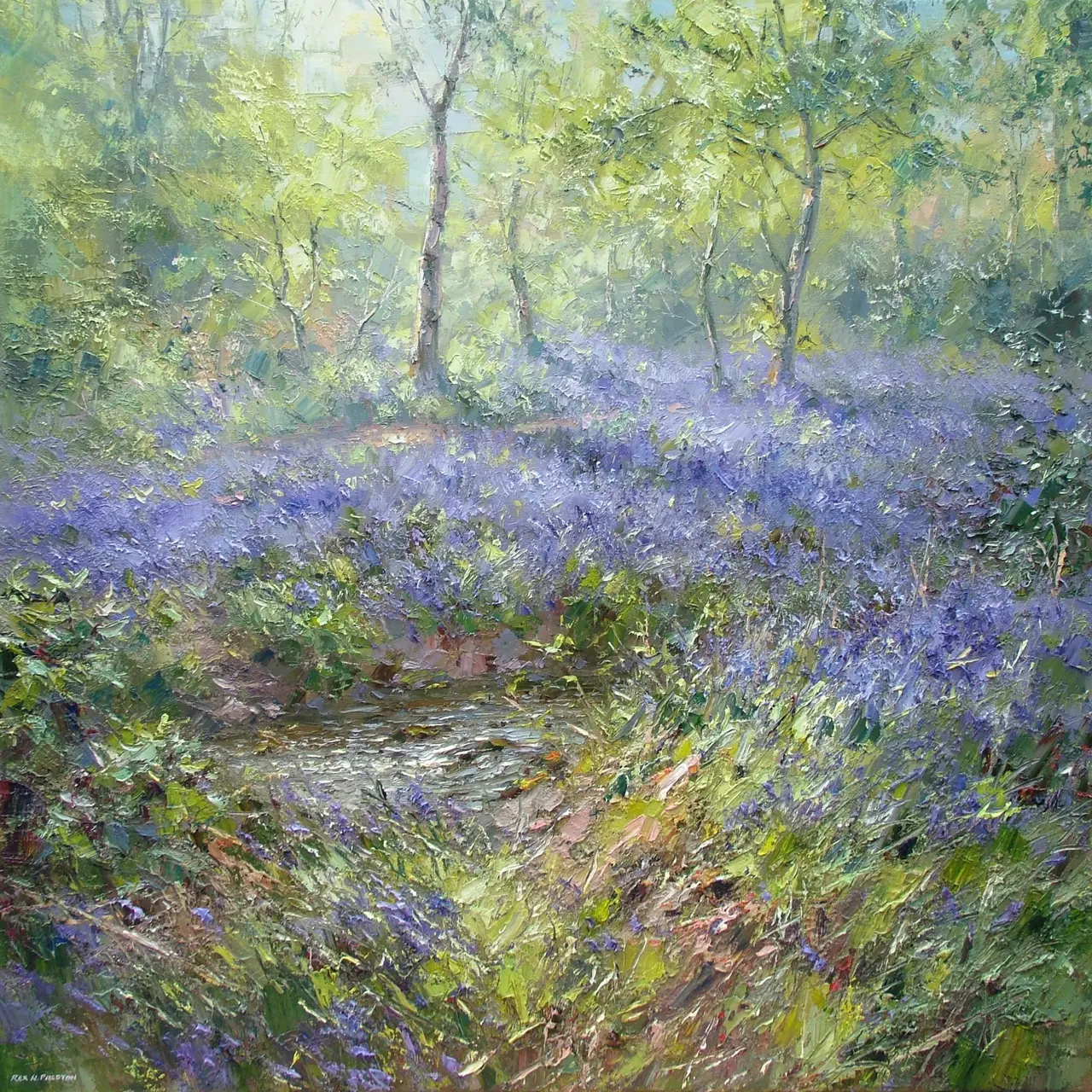 Rex Preston - woodland stream