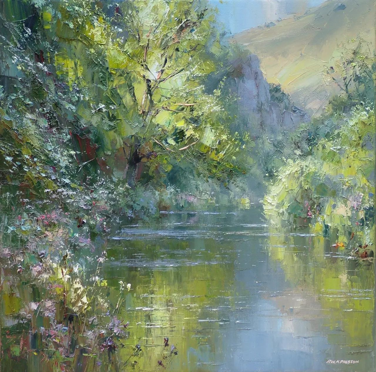 Rex Preston - river wye, miller's dale