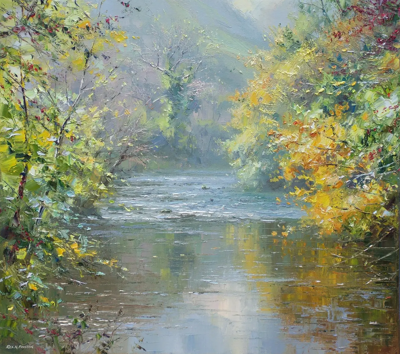 Rex Preston - river wye, monsal dale
