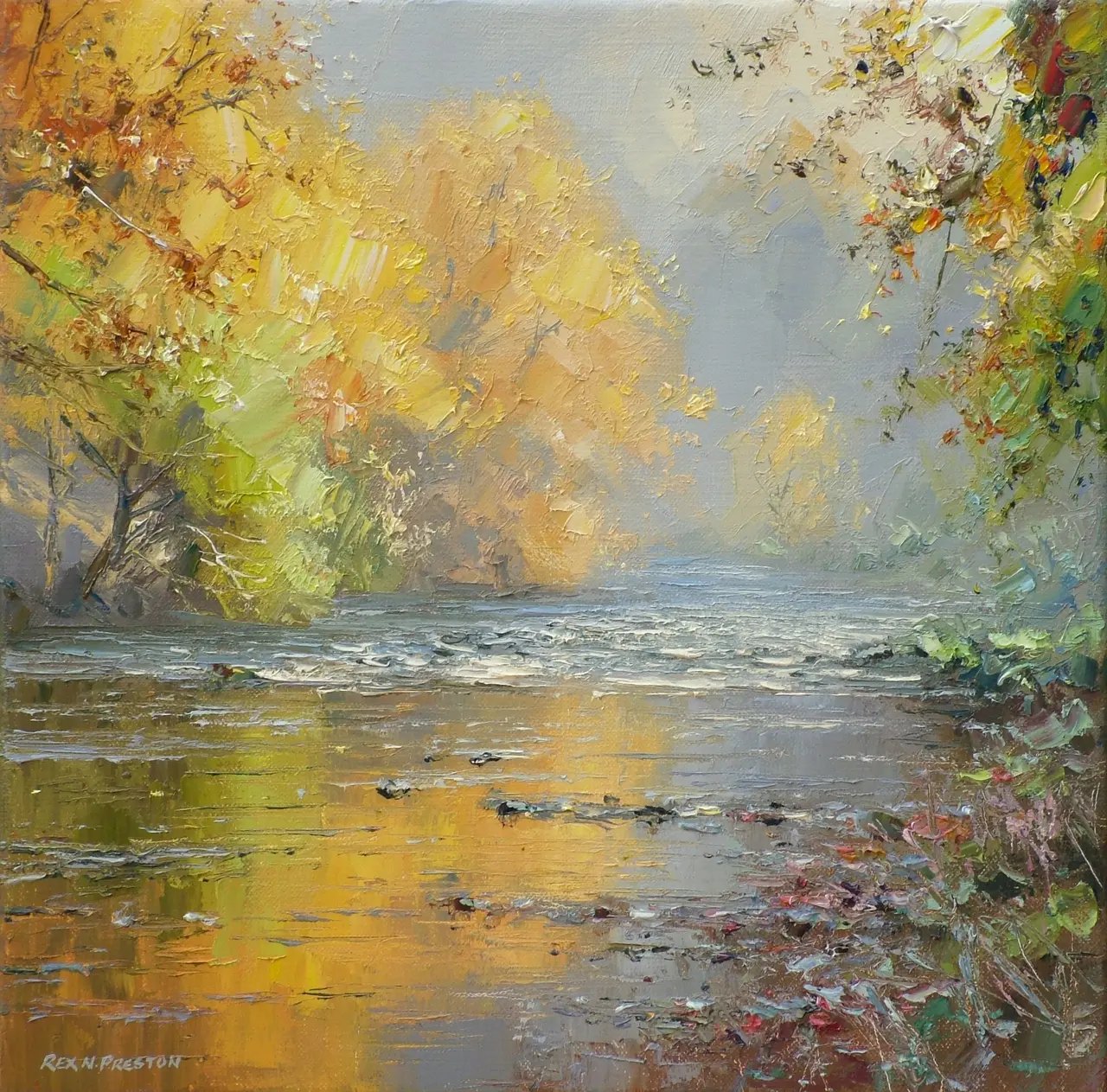 Rex Preston - autumn in wye dale