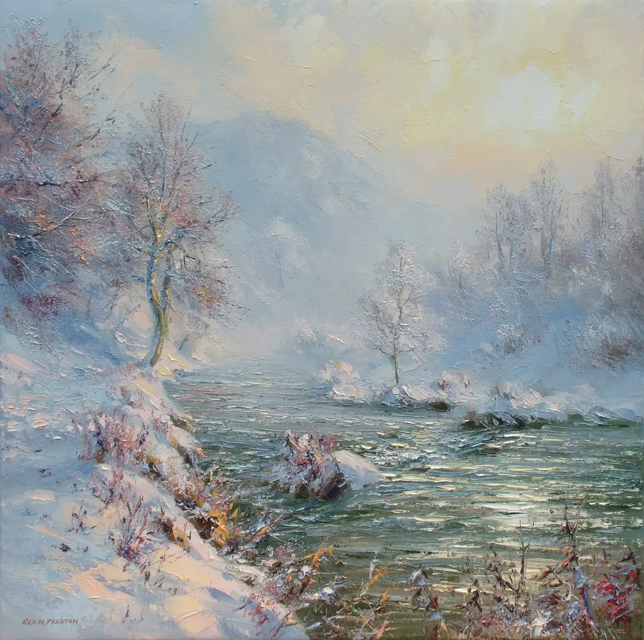 Rex Preston - late afternoon sunlight, dovedale