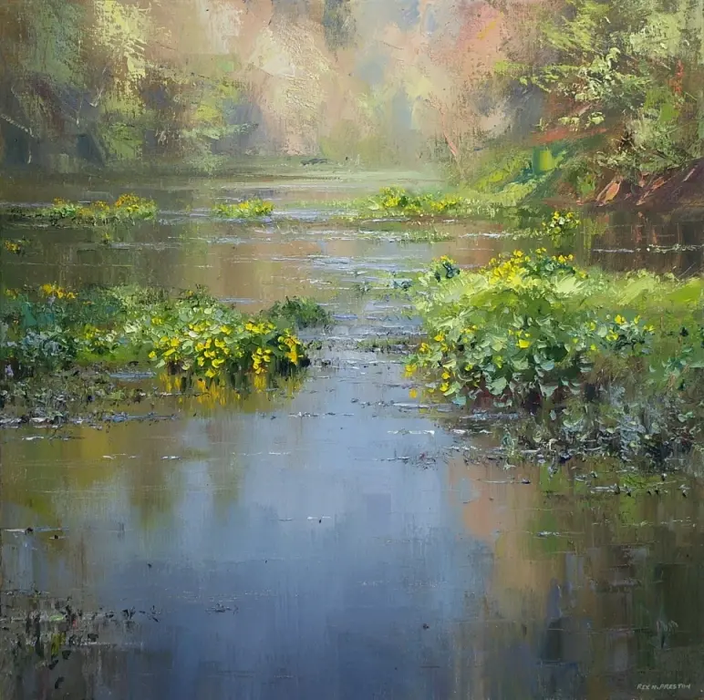 Rex Preston - sunny day, bradford dale, derbyshire