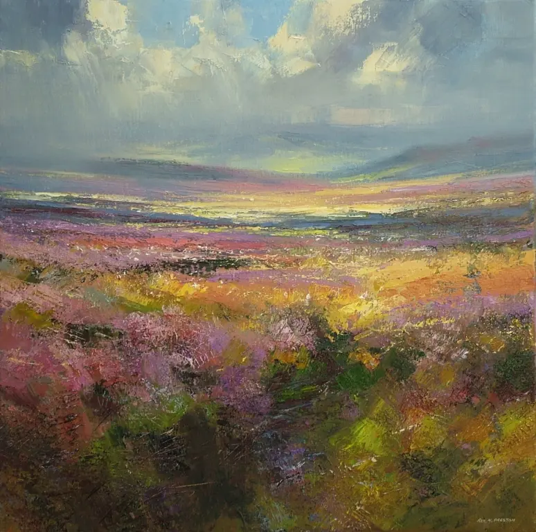 Rex Preston - sunlight on beeley moor