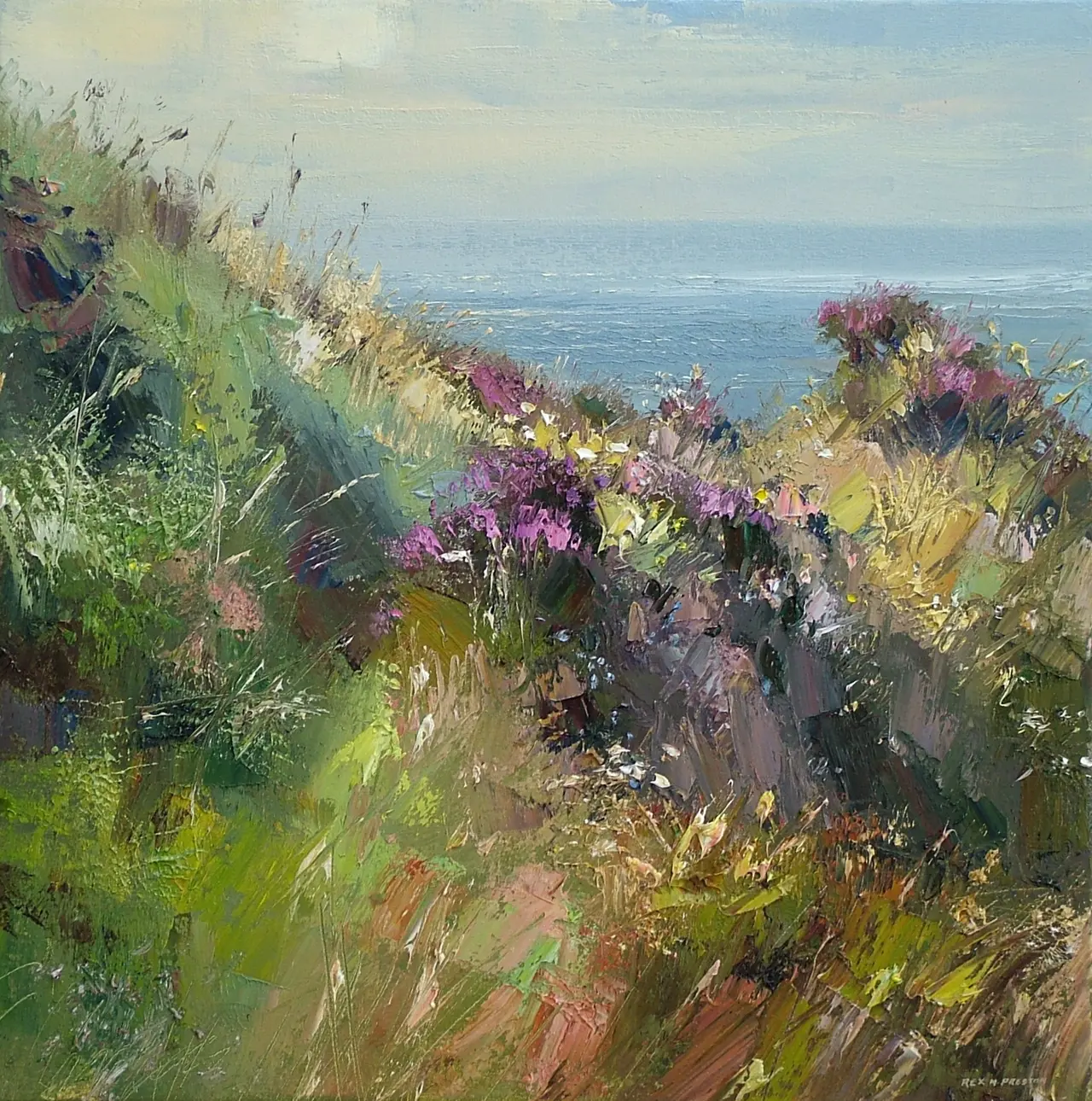 Rex Preston - july afternoon, priests cove, cornwall