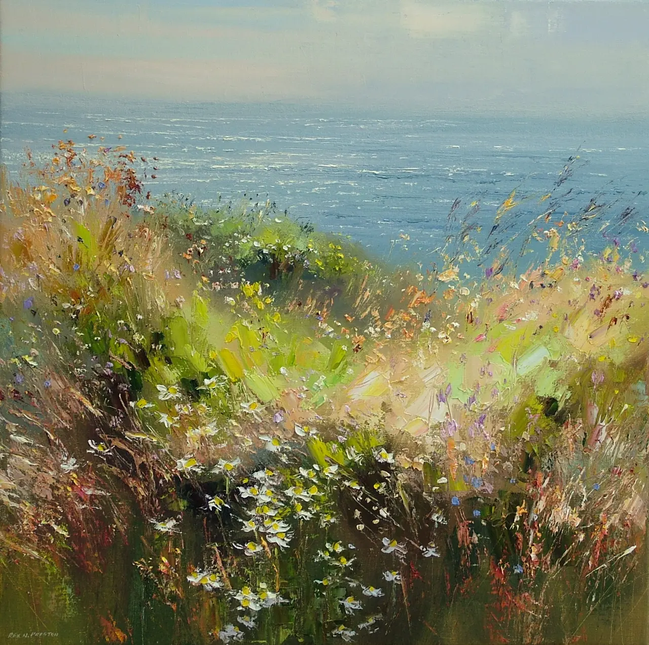 Rex Preston - summer flowers, cornwall